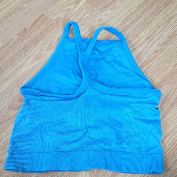 Blue Ribbed Tank Top - Picture 2 of 2